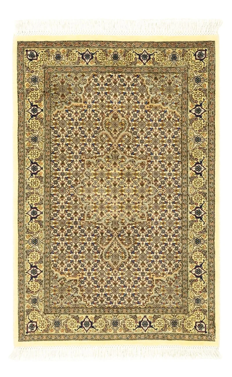 Täbriz - 50 Raj Teppich 60x92cm - Perserteppich - olivgrün
