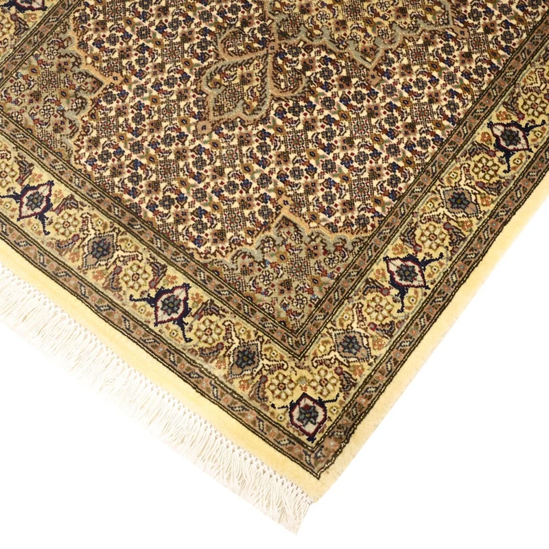 Täbriz - 50 Raj Teppich 60x92cm - Perserteppich - olivgrün