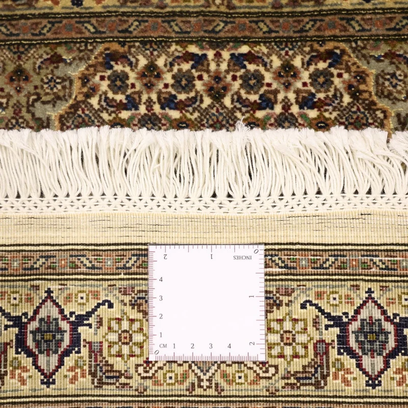 Täbriz - 50 Raj Teppich 60x92cm - Perserteppich - olivgrün