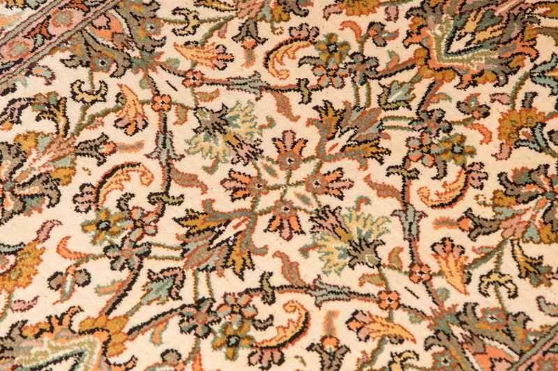 Kaschmir Seide Teppich 62x95cm - Orientteppich - beige