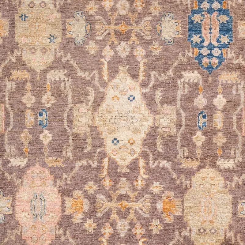 Usak Teppich 244x353cm - Orientteppich - dunkelbeige