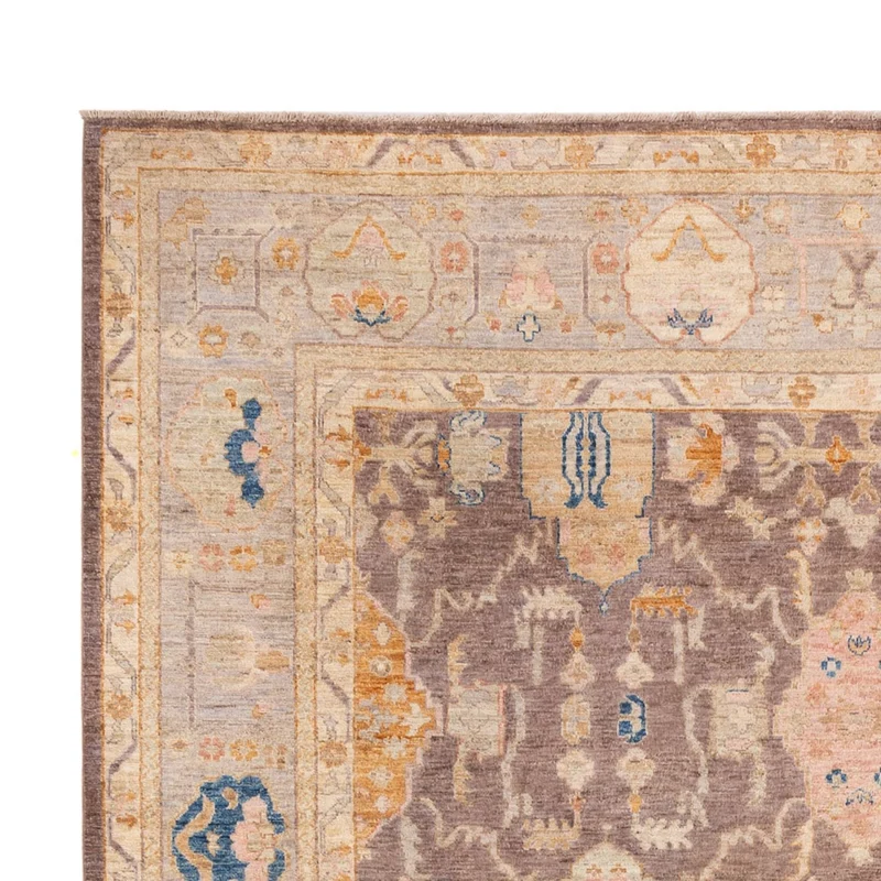 Usak Teppich 244x353cm - Orientteppich - dunkelbeige