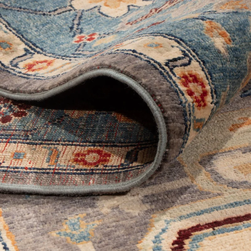 Usak Teppich 251x341cm - Orientteppich - dunkelblau
