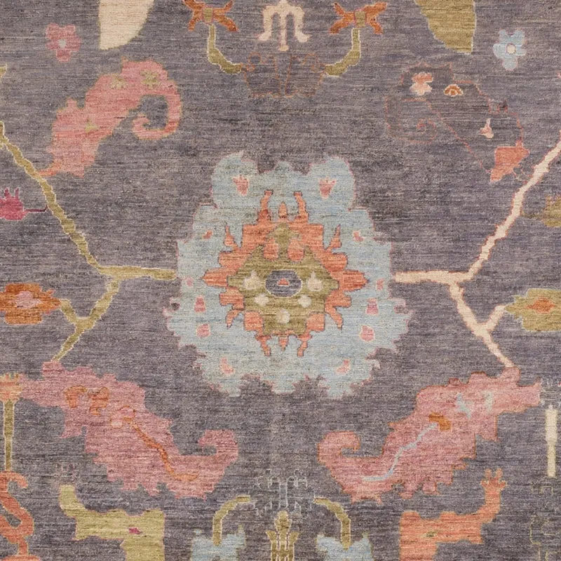 Usak Teppich 242x352cm - Orientteppich - dunkelblau