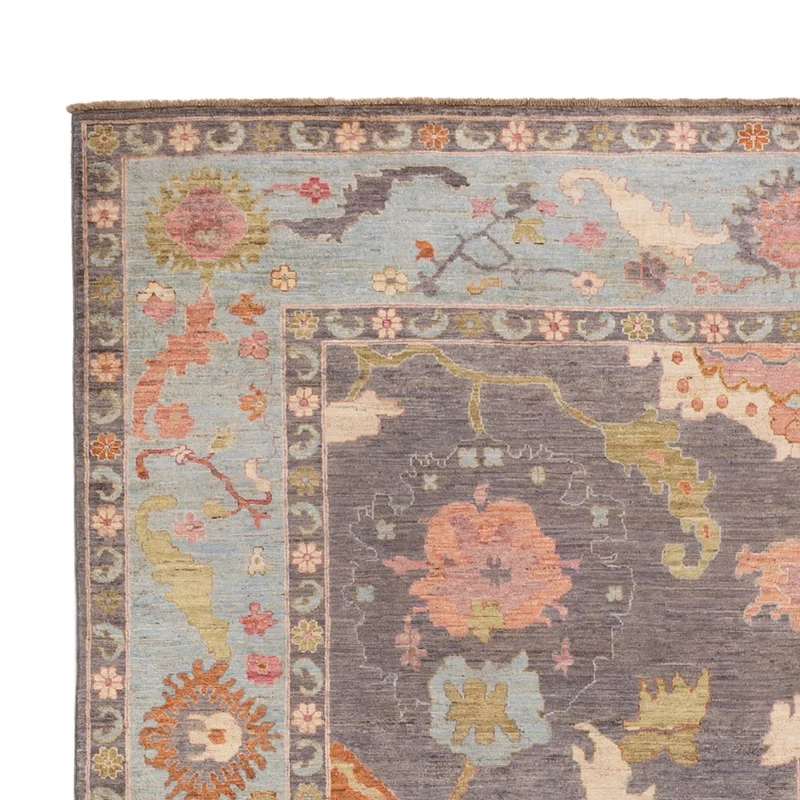 Usak Teppich 242x352cm - Orientteppich - dunkelblau