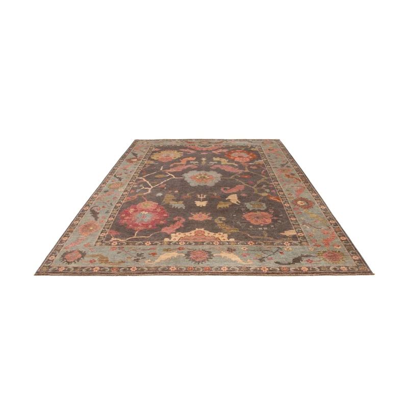 Usak Teppich 242x352cm - Orientteppich - dunkelblau