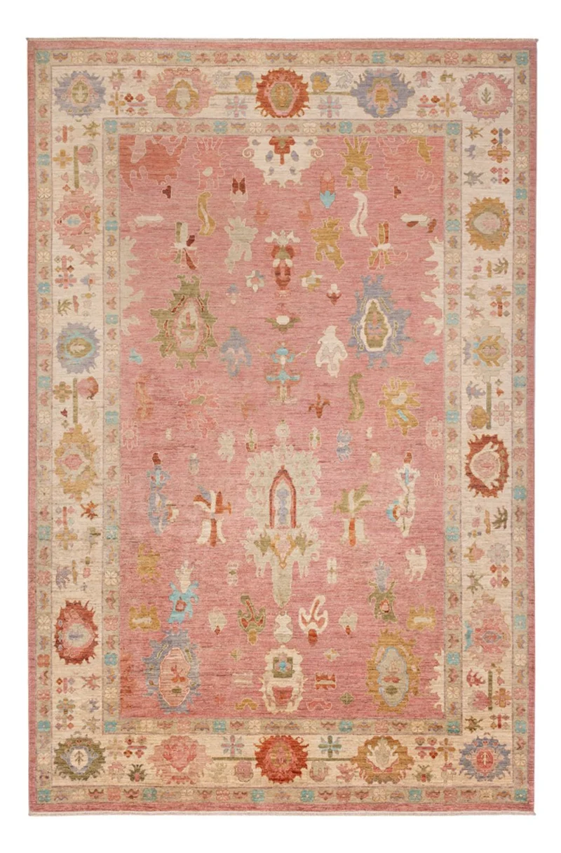 Usak Teppich 237x359cm - Orientteppich - hellrot
