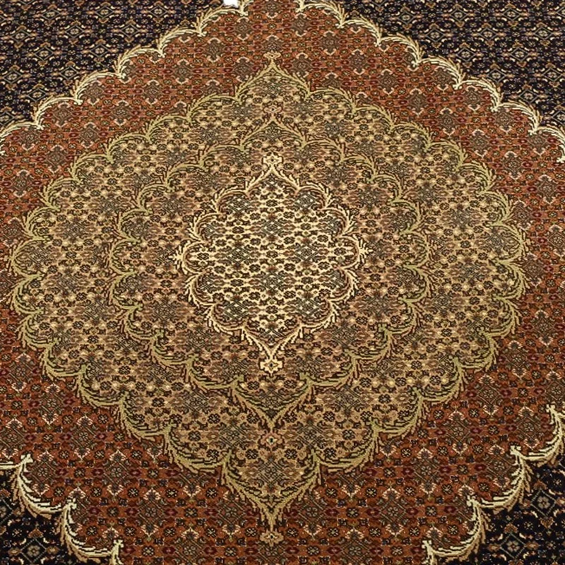 Täbriz - 50 Raj Teppich 251x362cm - Perserteppich - dunkelbeige