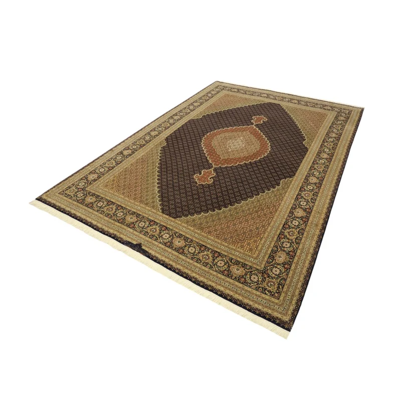 Täbriz - 50 Raj Teppich 251x362cm - Perserteppich - dunkelbeige