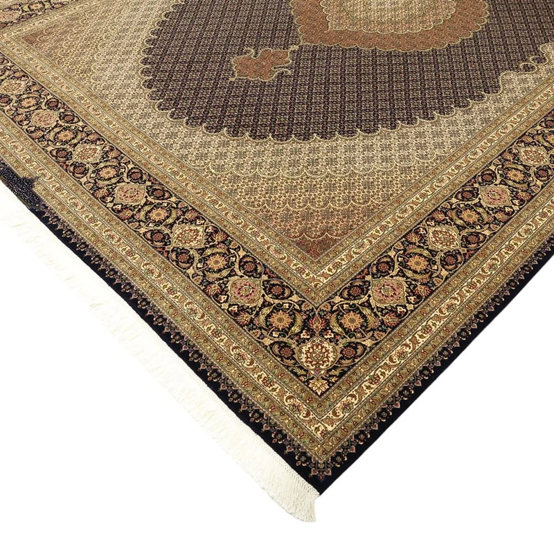 Täbriz - 50 Raj Teppich 248x354cm - Perserteppich - dunkelbraun