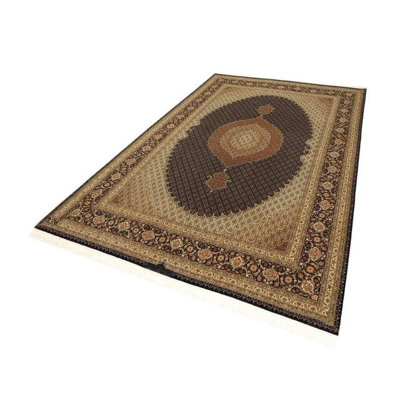 Täbriz - 50 Raj Teppich 248x354cm - Perserteppich - dunkelbraun