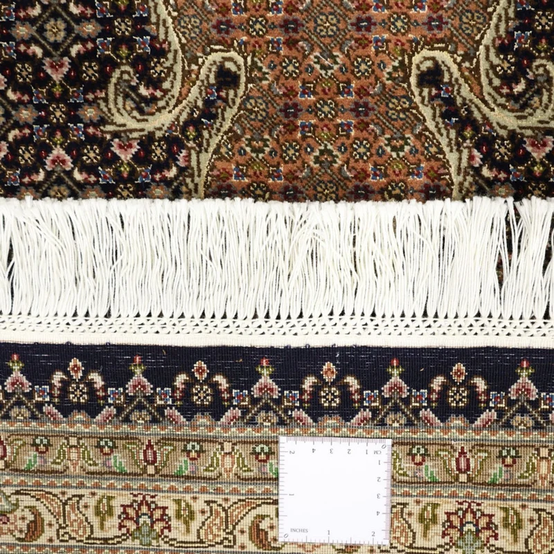 Täbriz - 50 Raj Teppich 248x354cm - Perserteppich - dunkelbraun