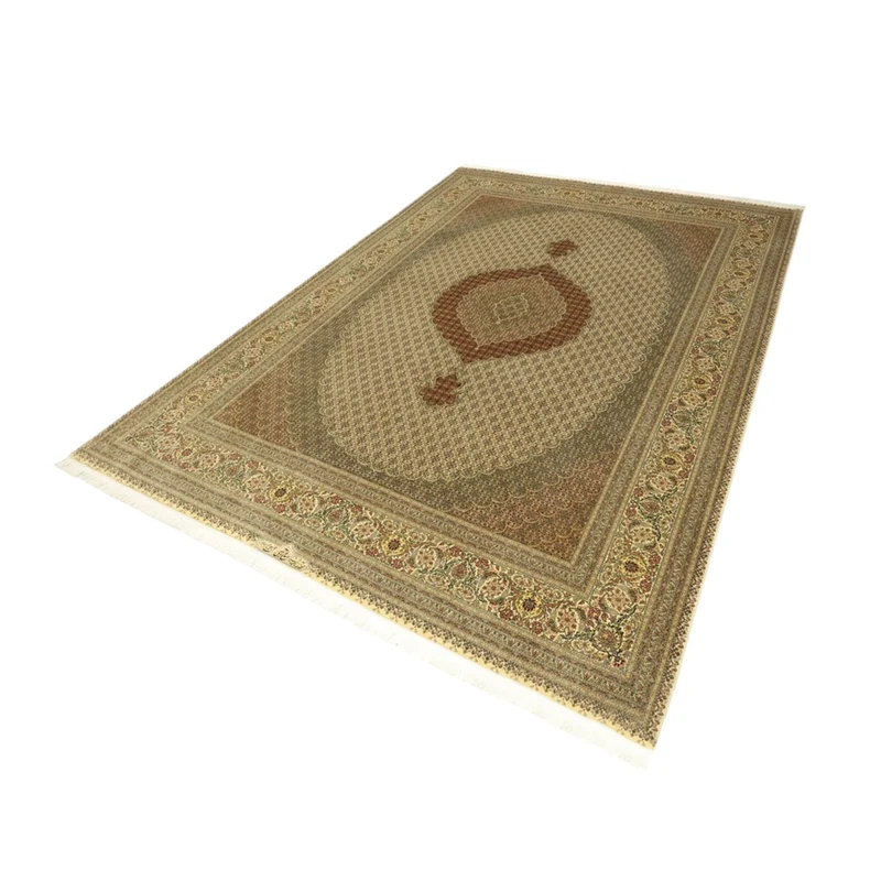 Täbriz - 50 Raj Teppich 248x357cm - Perserteppich - hellbeige