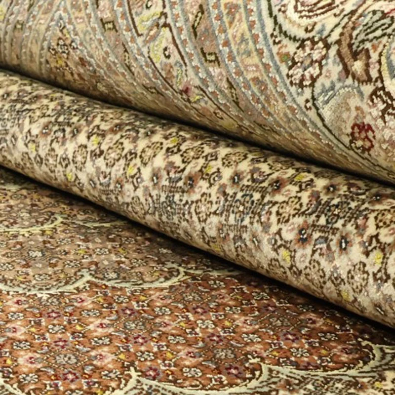 Täbriz - 50 Raj Teppich 250x351cm - Perserteppich - dunkelbeige