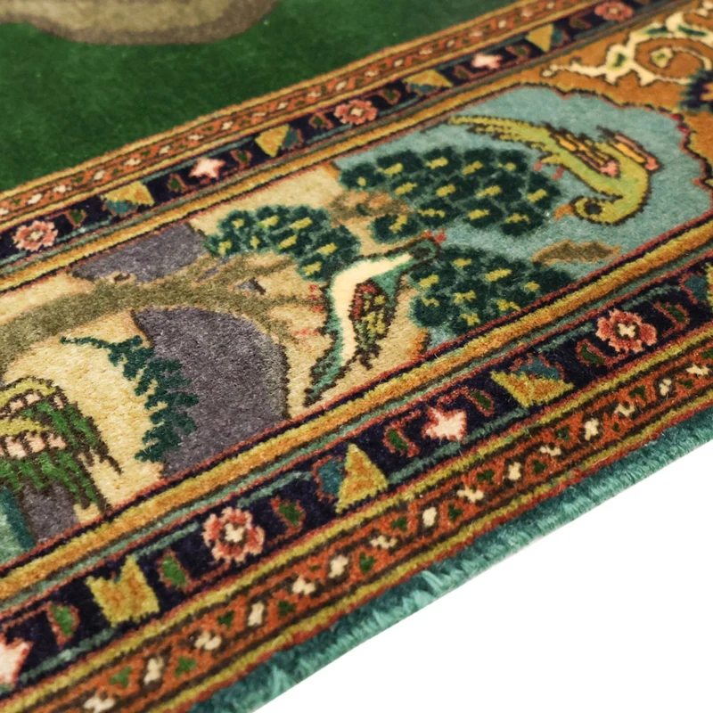 Täbriz - 50 Raj Teppich 103x153cm - Perserteppich - mehrfarbig