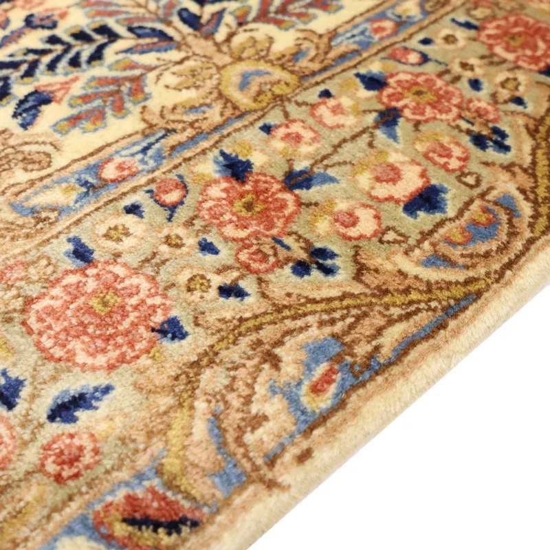 Kerman Teppich 97x144cm - Perserteppich - beige