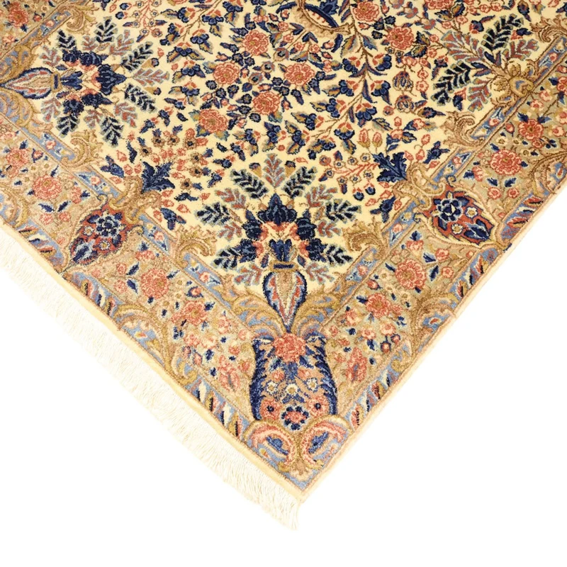 Kerman Teppich 97x144cm - Perserteppich - beige