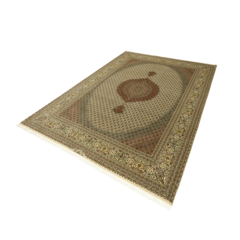 Täbriz - 50 Raj Teppich 248x348cm - Perserteppich - hellbeige