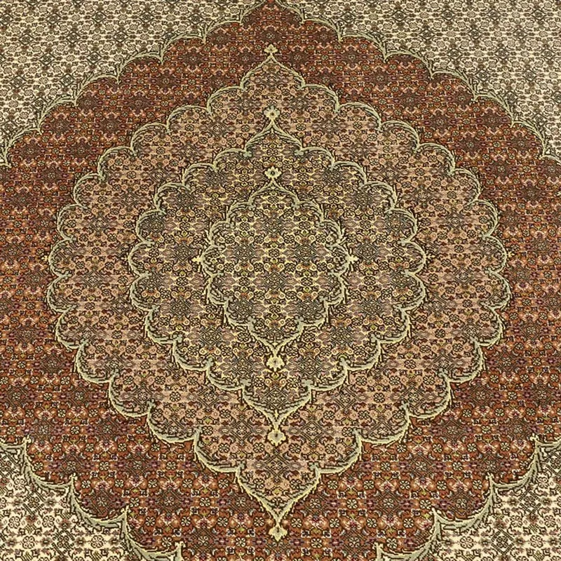 Täbriz - 50 Raj Teppich 252x336cm - Perserteppich - taupe
