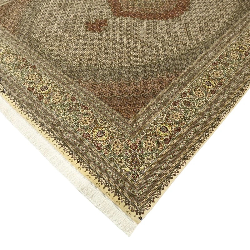 Täbriz - 50 Raj Teppich 252x336cm - Perserteppich - taupe