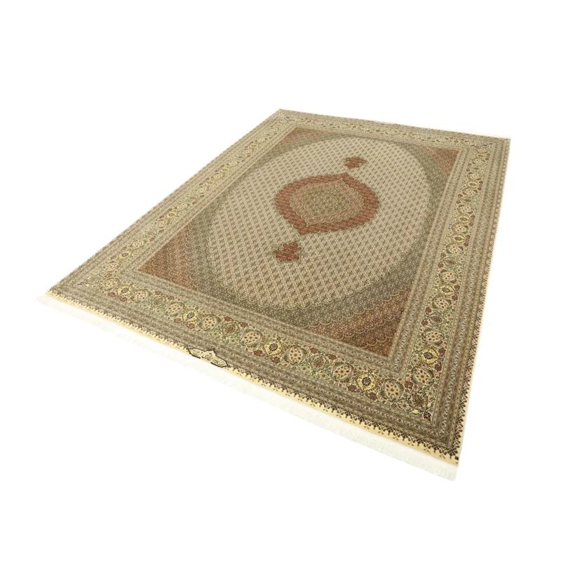 Täbriz - 50 Raj Teppich 252x336cm - Perserteppich - taupe