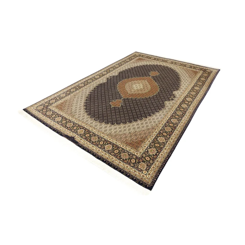 Täbriz Teppich 204x299cm - Perserteppich - dunkelbeige