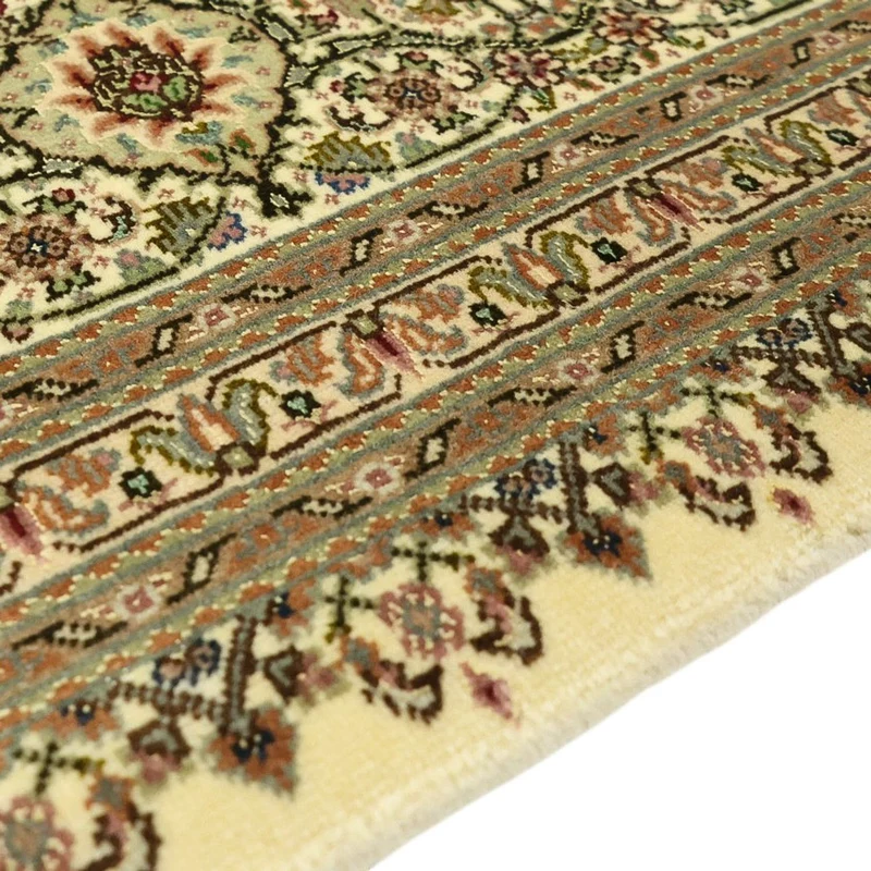 Täbriz - 50 Raj Teppich 203x303cm - Perserteppich - dunkelbeige