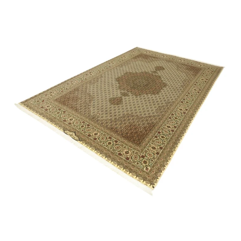 Täbriz - 50 Raj Teppich 203x303cm - Perserteppich - dunkelbeige