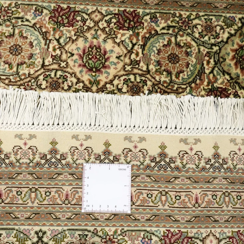 Täbriz - 50 Raj Teppich 203x303cm - Perserteppich - dunkelbeige