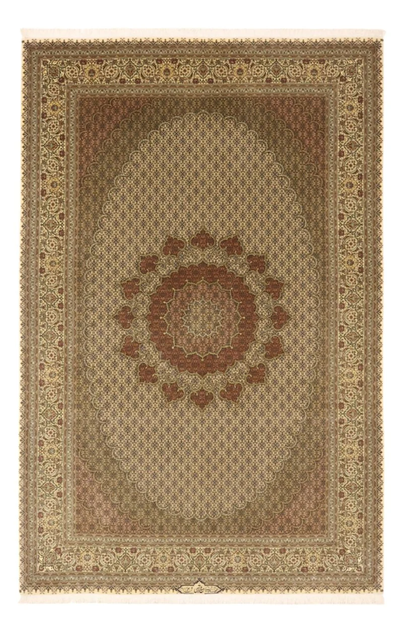 Täbriz - 50 Raj Teppich 200x305cm - Perserteppich - sand