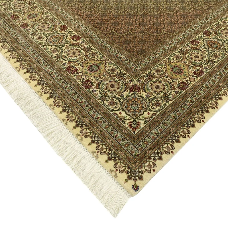 Täbriz - 50 Raj Teppich 200x305cm - Perserteppich - sand