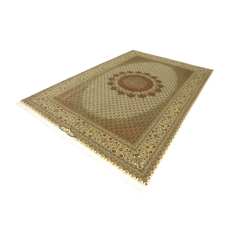 Täbriz - 50 Raj Teppich 200x305cm - Perserteppich - sand