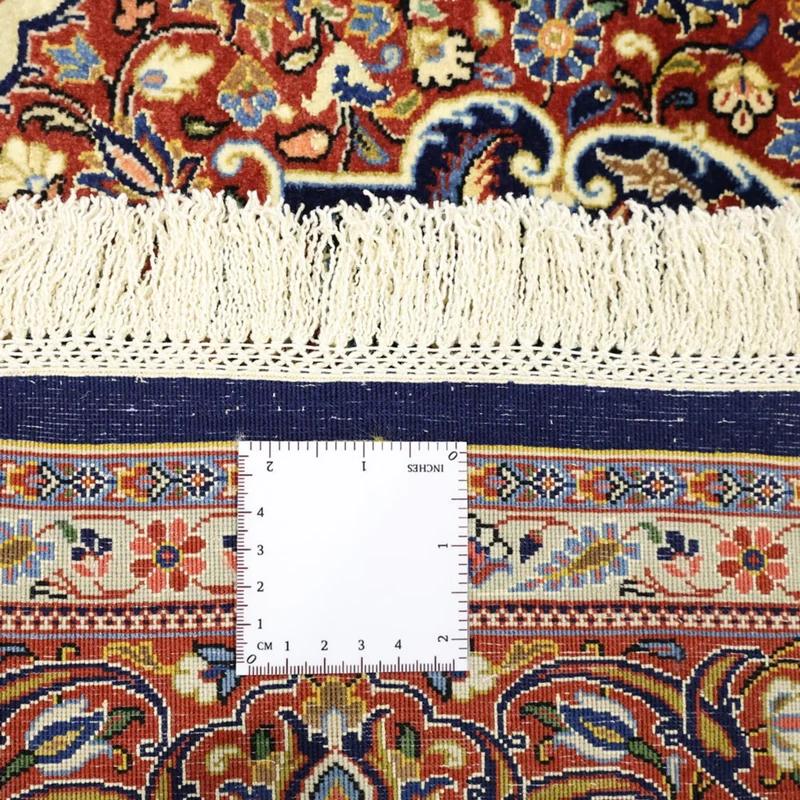 Keshan Teppich 132x203cm - Perserteppich - dunkelblau