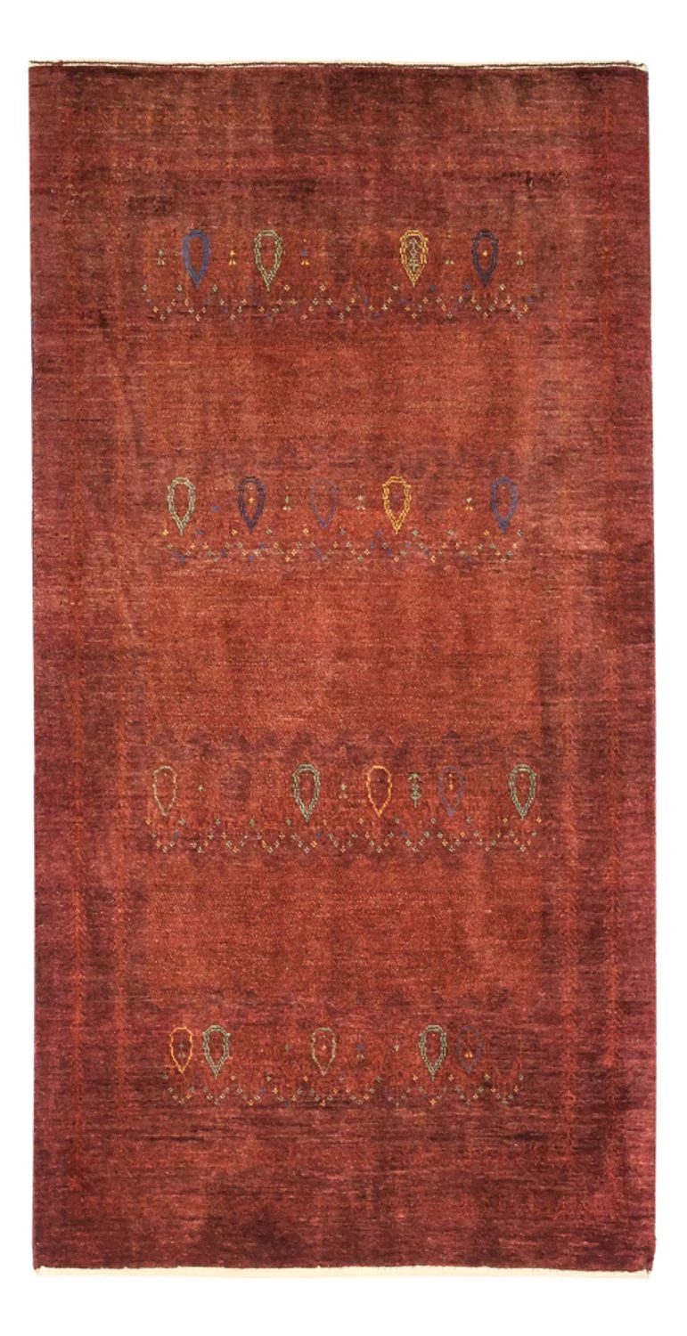 Kaschkuli Teppich 80x155cm - Perserteppich - dunkelrot