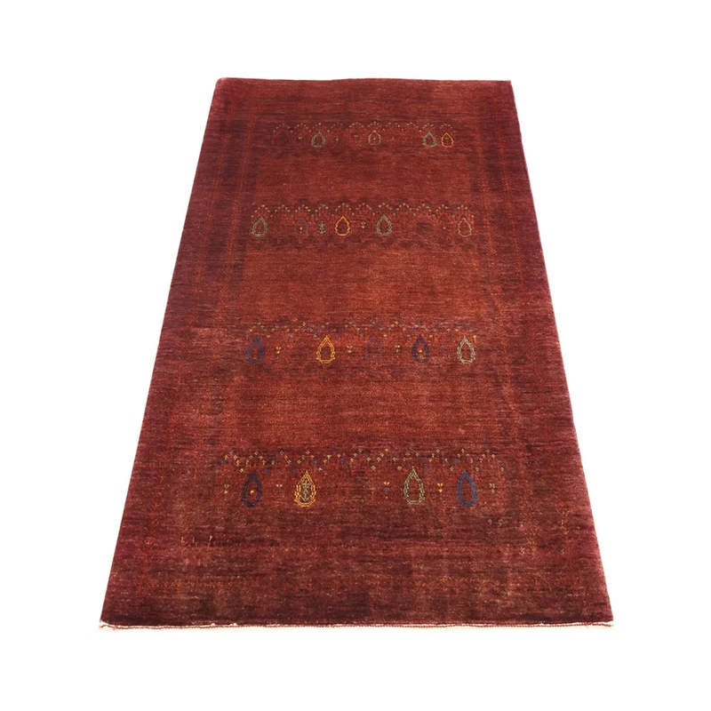 Kaschkuli Teppich 80x155cm - Perserteppich - dunkelrot