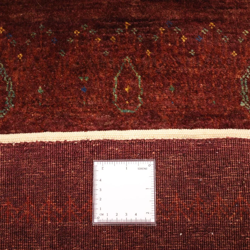 Kaschkuli Teppich 80x155cm - Perserteppich - dunkelrot