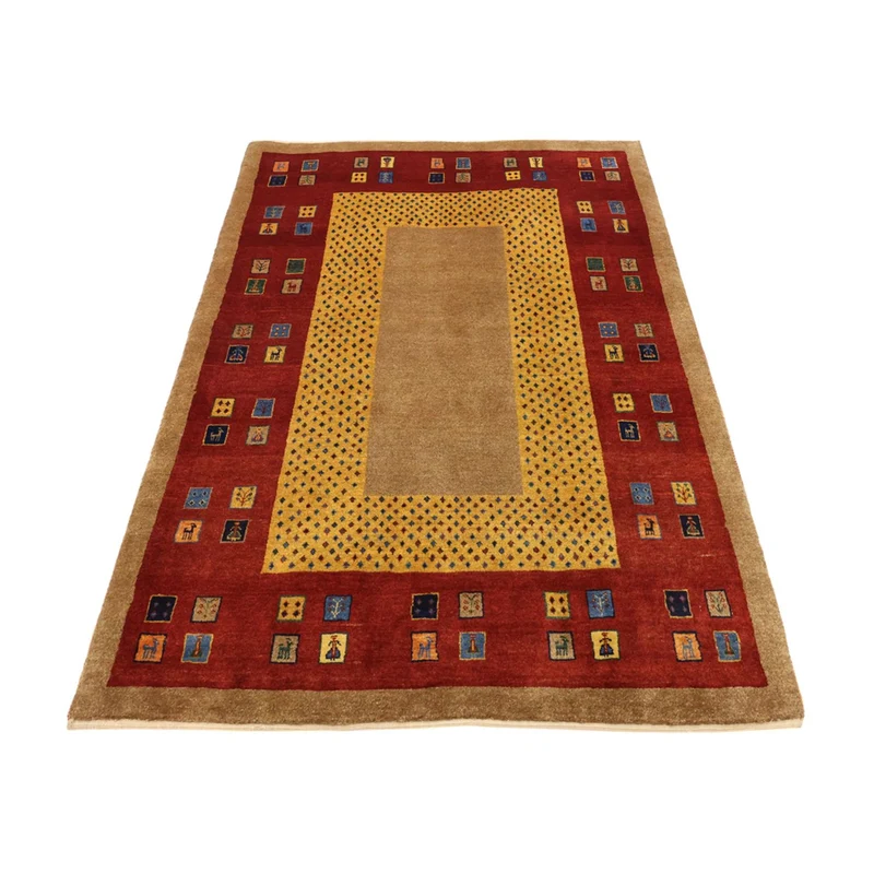 Loribaft Teppich Perser 108x158cm - Orientteppich - mehrfarbig