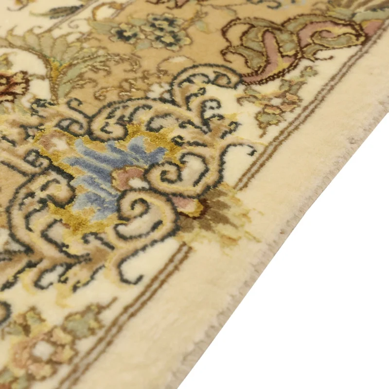 Täbriz - 50 Raj Teppich 99x160cm - Perserteppich - beige