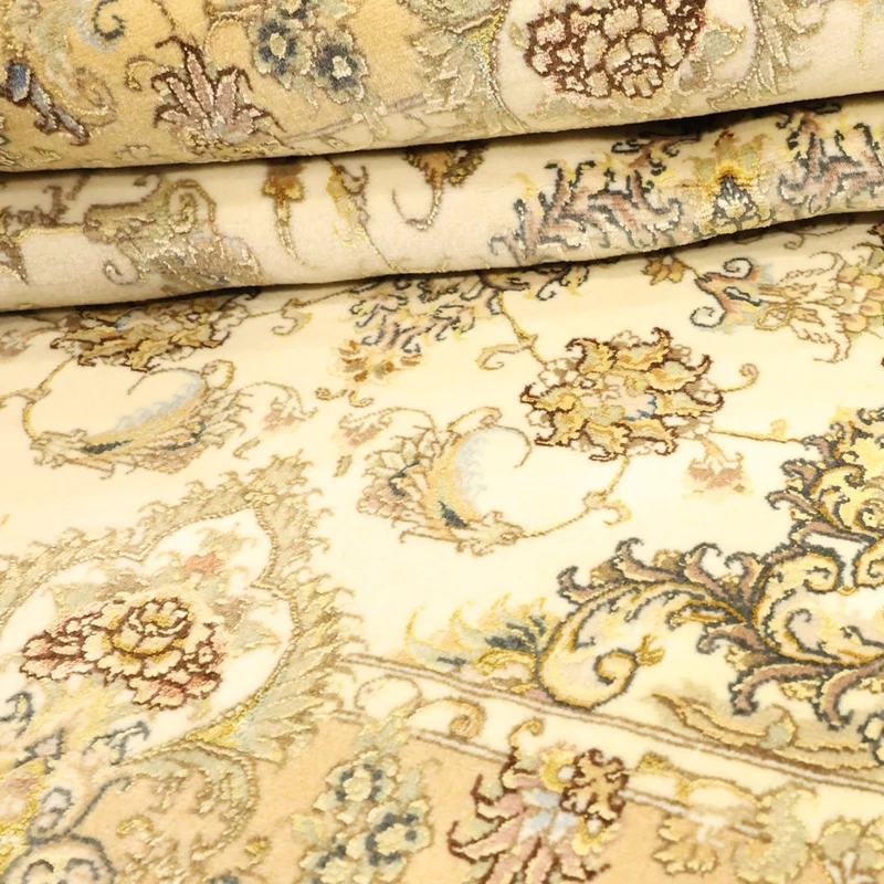 Täbriz - 50 Raj Teppich 99x160cm - Perserteppich - beige