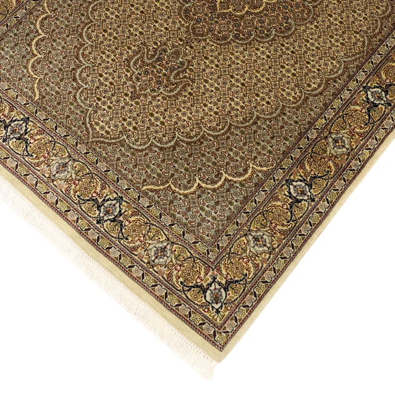 Täbriz Teppich 102x148cm - Perserteppich - sand