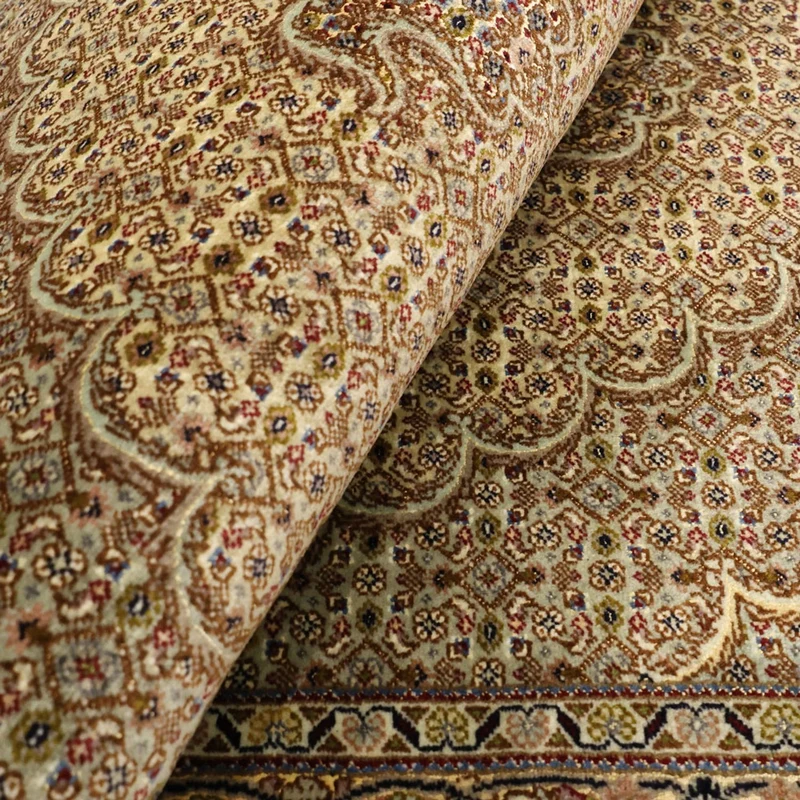 Täbriz Teppich 102x148cm - Perserteppich - sand