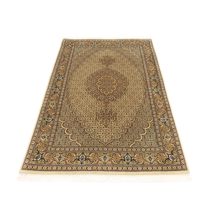 Täbriz Teppich 102x148cm - Perserteppich - sand