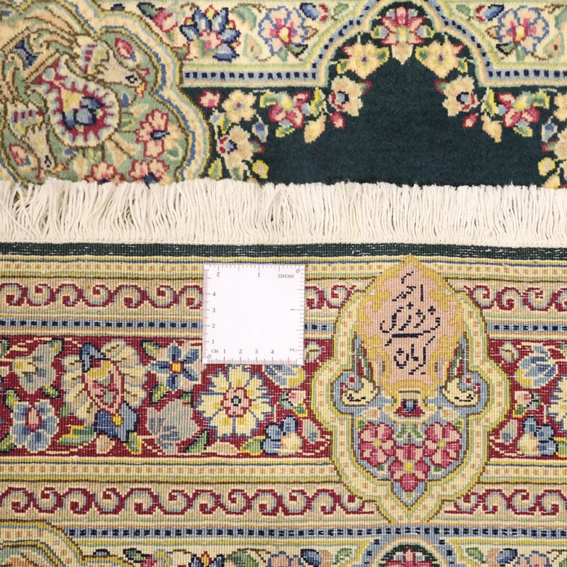 Kerman Teppich 92x152cm - Perserteppich - dunkelblau