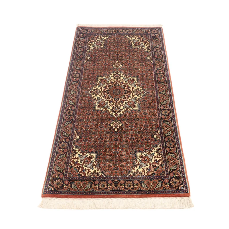 Bidjar Teppich 69x141cm - Perserteppich - dunkelrot