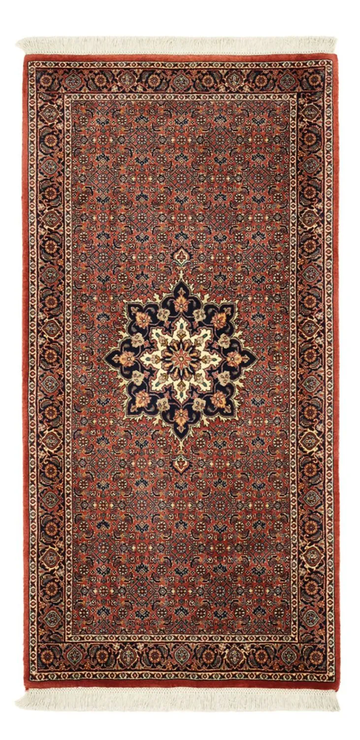 Bidjar Teppich 72x140cm - Perserteppich - dunkelrot