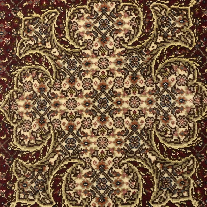 Täbriz - 50 Raj Teppich 57x111cm - Perserteppich - dunkelbeige