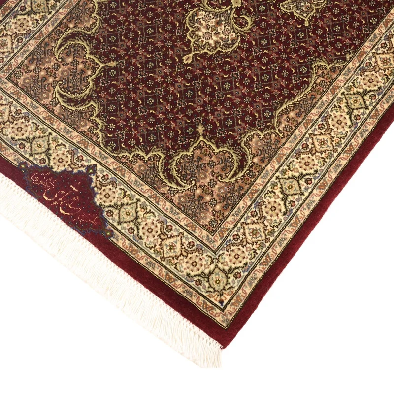 Täbriz - 50 Raj Teppich 57x111cm - Perserteppich - dunkelbeige