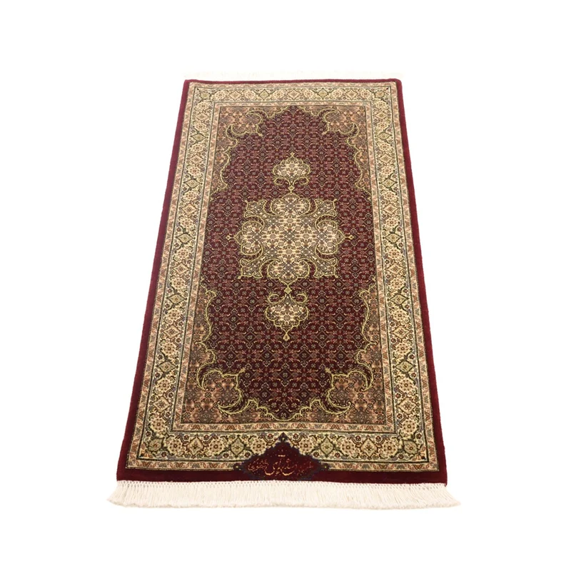 Täbriz - 50 Raj Teppich 57x111cm - Perserteppich - dunkelbeige