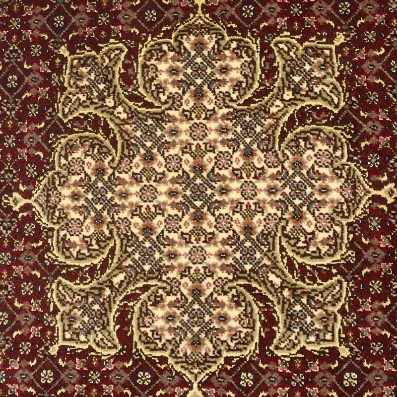 Täbriz - 50 Raj Teppich 59x112cm - Perserteppich - dunkelbeige