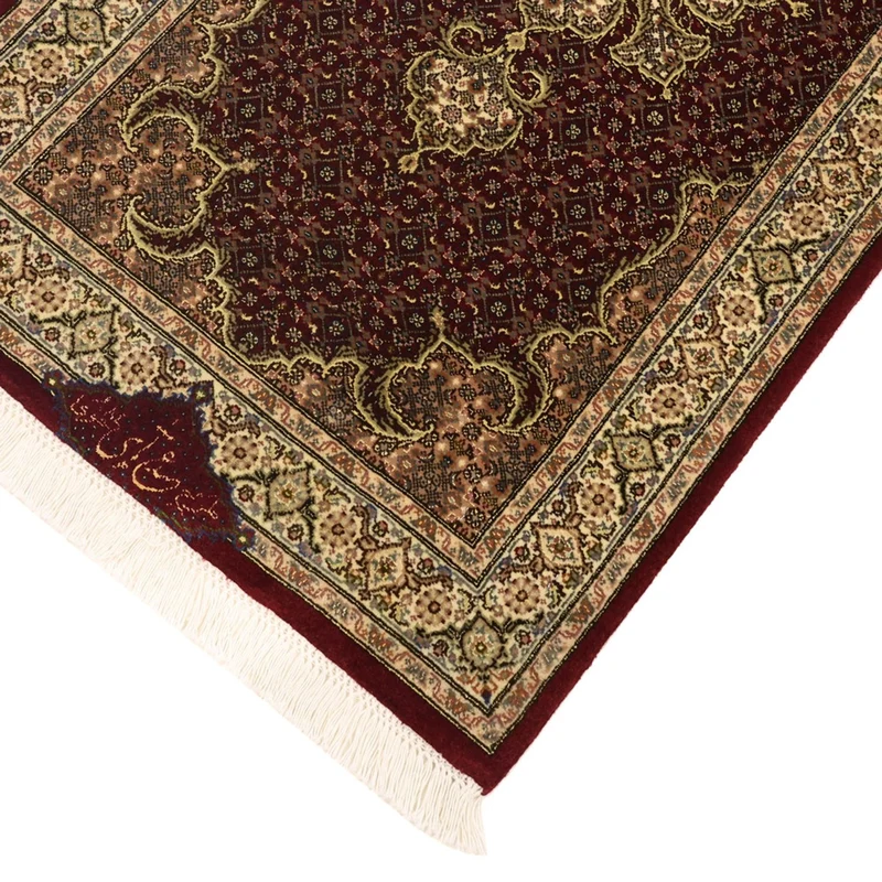 Täbriz - 50 Raj Teppich 59x112cm - Perserteppich - dunkelbeige